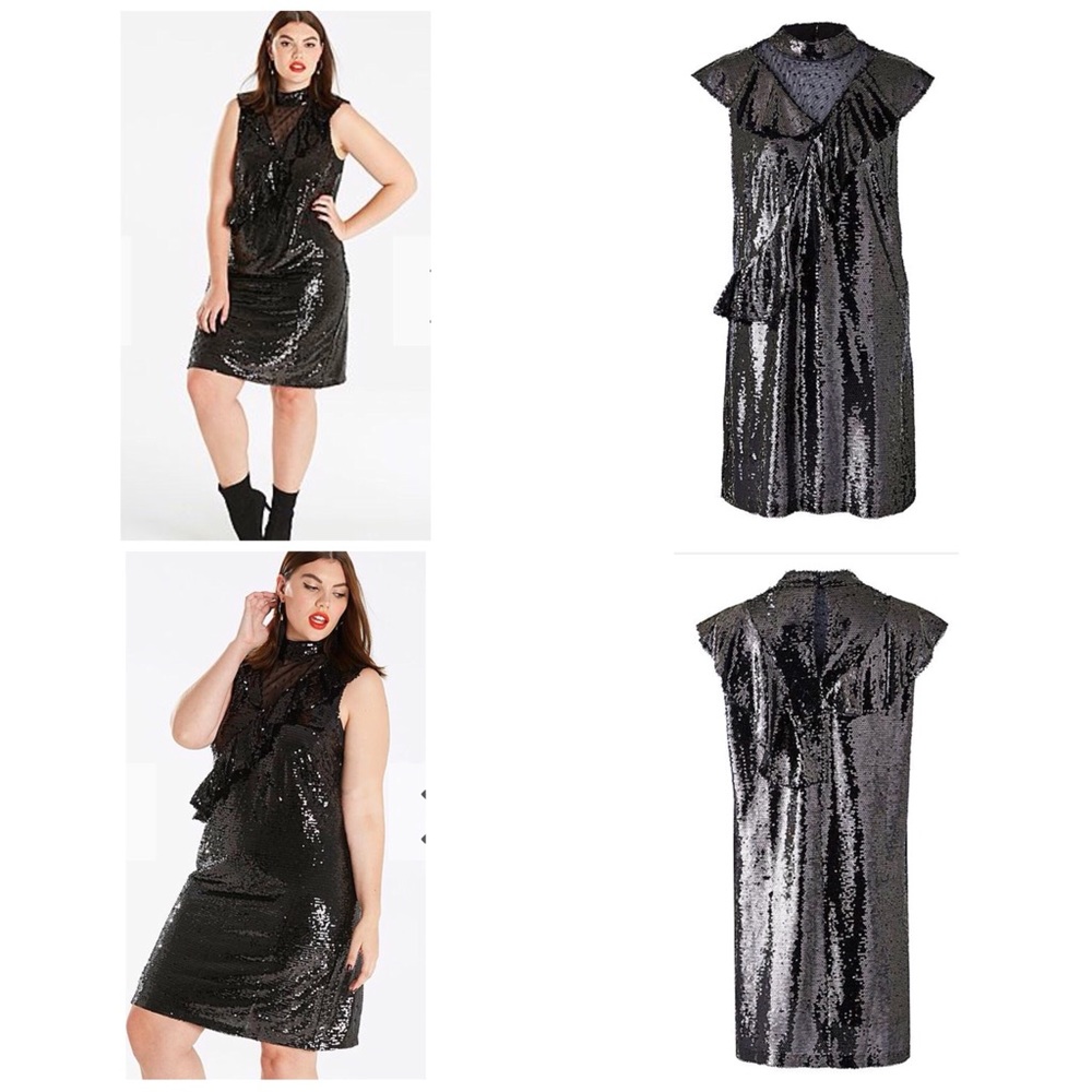 SimplyBe Sequin plus size dress